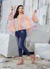 Pink And Orange Colour Latest Fancy Designer Party Wear Cotton Printed Heavy Shirt Collection RAINBOW 02